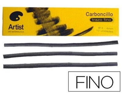 Carboncillo FINO (3-4 mm) de Artist