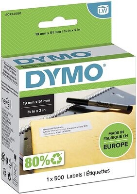 Etiqueta papel removible (19x51 mm) Dymo LabelWriter