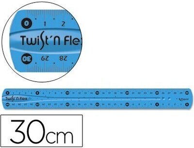 Regla plástico flexible (30 cm) Twist de Maped