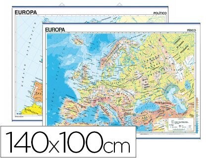 Mapa mural EUROPA físico/político (140x100 cm) Edigol