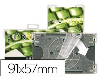 Identificador (91x57 mm) con clip rorativo de Tarifold