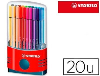 Rotulador 20 colores acuarelable Parade Pen 68 Stabilo