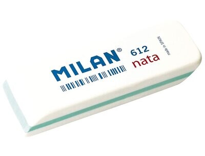 Goma para borrar lápiz Milan 612 nata