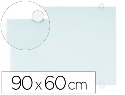 Pizarra cristal magnética (90x60 cm) de Q-Connect