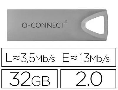 Memoria Flash Premium USB 2.0 (32 GB) de Q-Connect