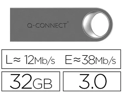 Memoria Flash Premium USB 3.0 (32 GB) de Q-Connect