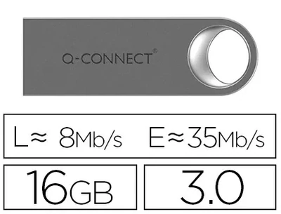 Memoria Flash Premium USB 3.0 (16 GB) de Q-Connect
