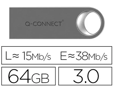 Memoria Flash Premium USB 3.0 (64 GB) de Q-Connect