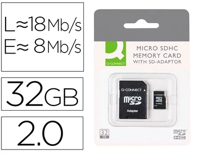 Memoria Flash USB 2.0 micro SDHC 6 (32 GB) de Q-Connect