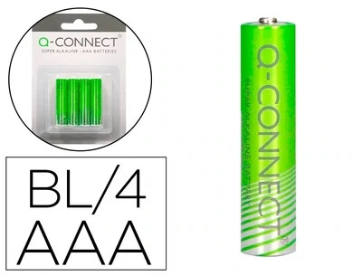 Pila alcalina AAA de Q-Connect (4 unidades)