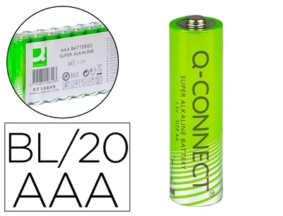 Pila alcalina AAA de Q-Connect (20 unidades)