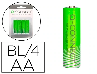 Pila alcalina AA de Q-Connect (4 unidades)
