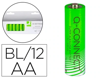 Pila alcalina AA de Q-Connect (12 unidades)