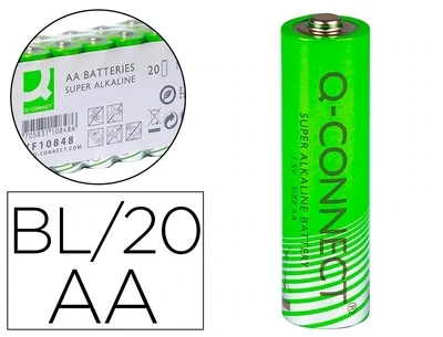 Pila alcalina AA de Q-Connect (20 unidades)