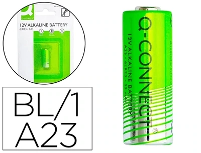 Pila alcalina 6LR23 de Q-Connect (1 unidad)