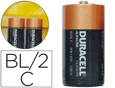 Pila alcalina C Plus Power de Duracell (2 unidades)