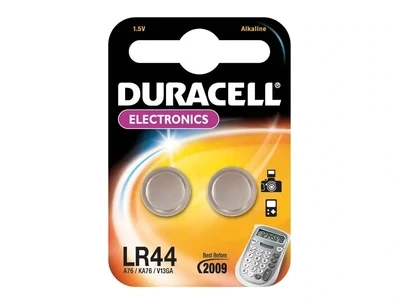 Pila alcalina LR44 Electronics tipo botón de Duracell