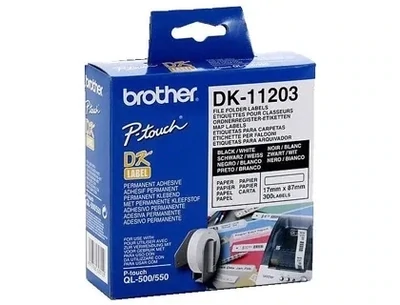 Etiqueta papel térmico (17x87 mm) Brother DK-11203