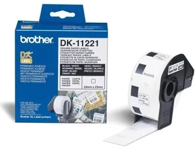 Etiqueta papel térmico (23x23 mm) Brother DK-11221
