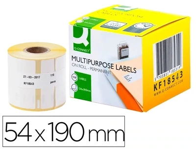 Etiquetas adhesiva (54x190 mm) compatible Dymo 99019
