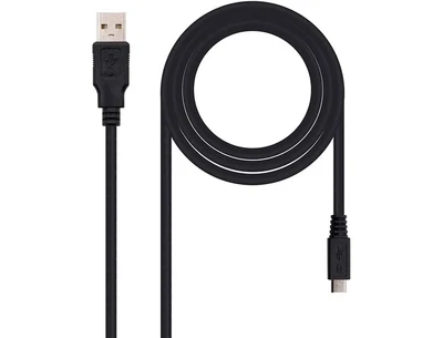 Cable USB-A a micro USB-B (0,8 m) de Nanocable
