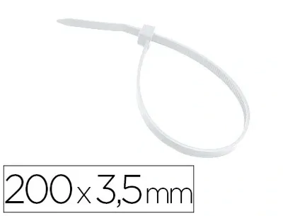 Brida para interior blanca (200x3,5 mm) de 3M