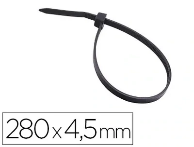 Brida para exterior negra (280x4,5 mm) de 3M