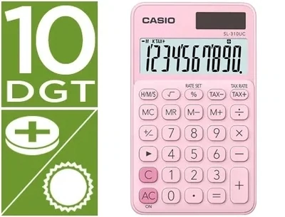 Calculadora de bolsillo ROSA SL-310UC Casio