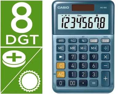 Calculadora sobremea (8 dígitos) MS-80E de Casio