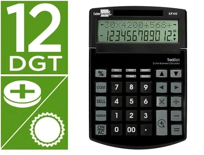 Calculadora sobremesa (12 dígitos) XF40 de Liderpapel