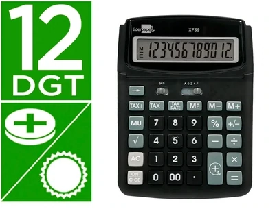 Calculadora sobremesa (12 dígitos) XF39 de Liderpapel
