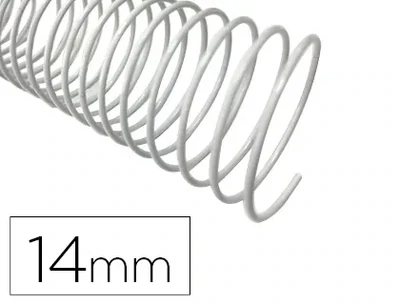 Espiral metálica 5:1 BLANCO (hasta 100 hojas) Q-Connect