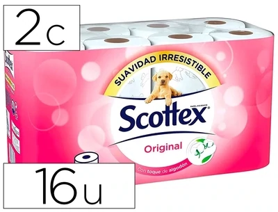 Papel higiénico 2 capas (19 gr) Scottex Original