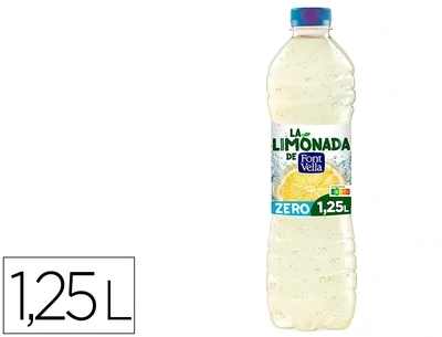 Agua mineral natural con zumo de limón Zero Font Vella