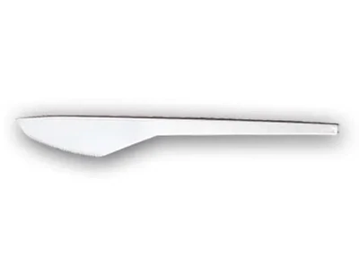 Cuchillo de plástico blanco (16,5 cm)