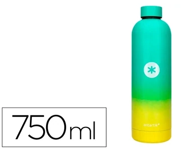 Botella isotérmica AMARILLO-VERDE (750 ml) de Antartik