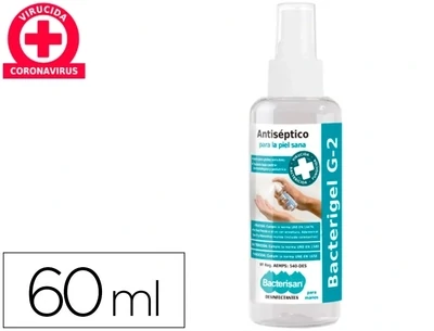 Gel antiséptico (spray 60 ml) para manos BACTERIGEL G-2