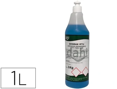 Limpiador general bactericida (1 l) Desbak azul de Dahi