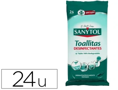 Toallita desinfectante biodegradable de Sanytol