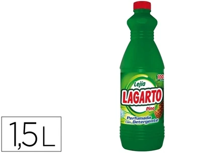 Lejía con detergente Lagarto pino botella de 1,5 litros