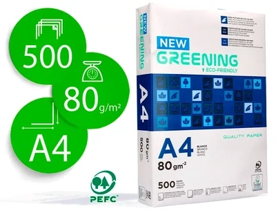 Papel fotocopiadora A4 (80 gr) Greening de Liderpapel