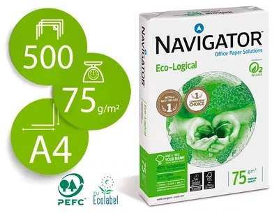 Papel fotocopiadora A4 (75 gr) Navigator Eco-Logical