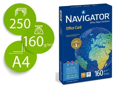 Papel fotocopiadora A4 (160 gr) Office Card Navigator