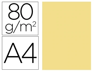 Papel color A4 (80 gr) AMARILLO de Liderpapel