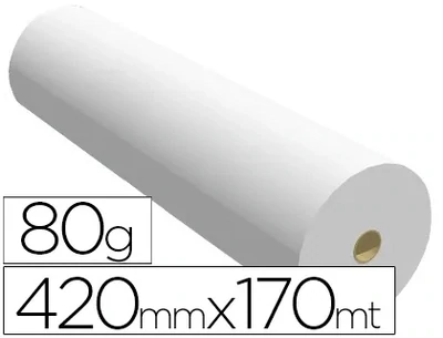 Papel plotter (420mm x170m / 80 gr) impresión láser