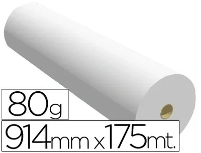 Papel plotter (914mmx175m/80 gr) láser/inkjet Sprintjet