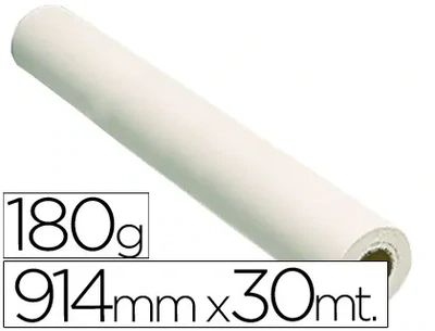 Papel plotter (914mmx30m/180 gr) ink-jet/laser Fabrisa