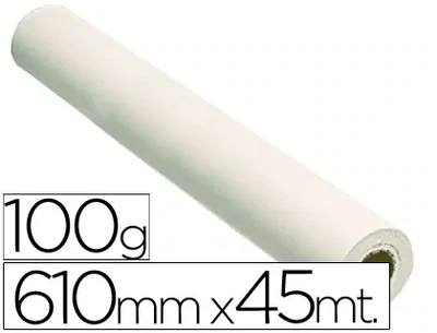 Papel plotter (610mm x 45m/100 gr) ink-jet de Fabrisa