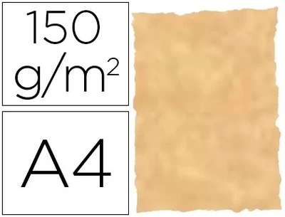 Papel pergamino A4 (150 gr) color ocre de Michel