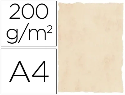 Papel pergamino A4 (200 gr) MÁRMOL BEIGE de Michel